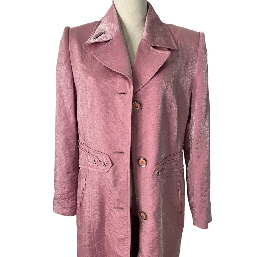 Pink trench coat